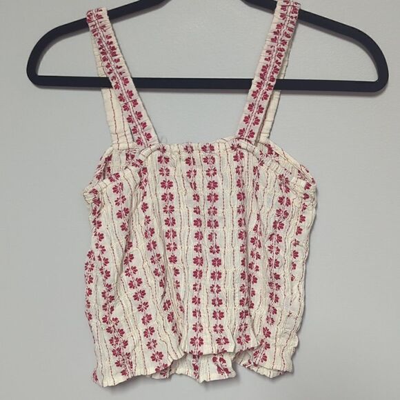 American Eagle Cream Floral Tank - Picture 3 of 5